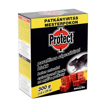 RÁGCSÁLÓÍRTÓ BLOKK PARAFFINOS 12*25g PROTECT