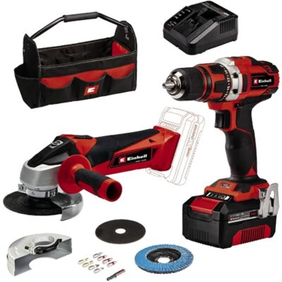 EINHELL AKKUS GÉPSZETT TE-TK 18/2 Li Kit (CD+AG)