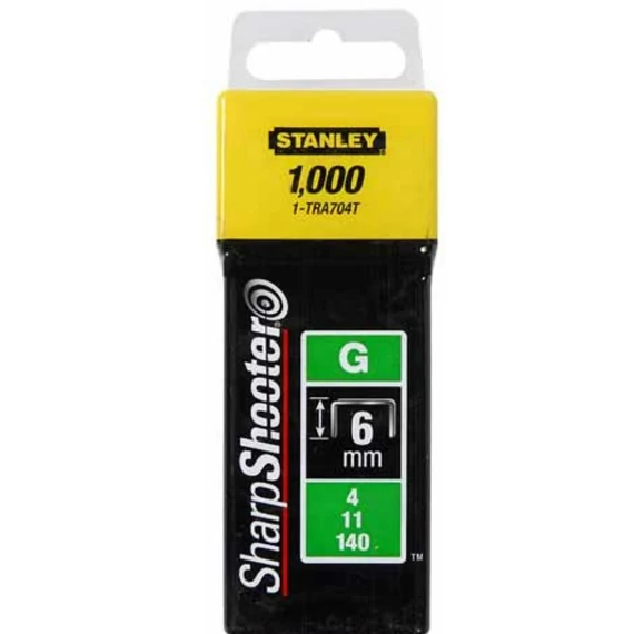 STANLEY TŰZŐKAPOCS G  6mm 1000db/doboz