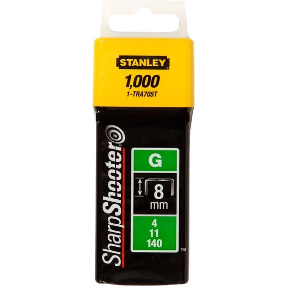 STANLEY TŰZŐKAPOCS G  8mm 1000db/doboz