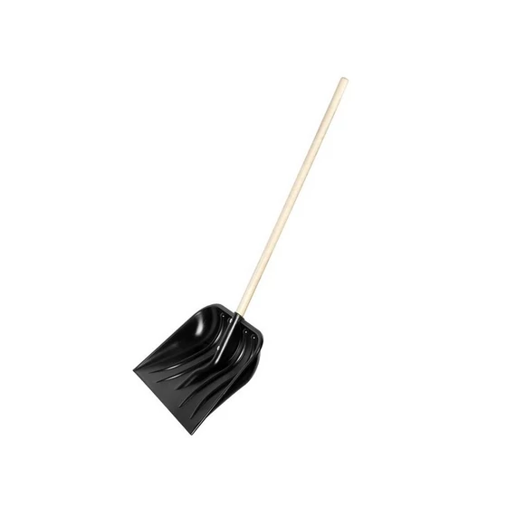 HÓLAPÁT MŰA. 39cm FEKETE ECO, NYÉLLEL